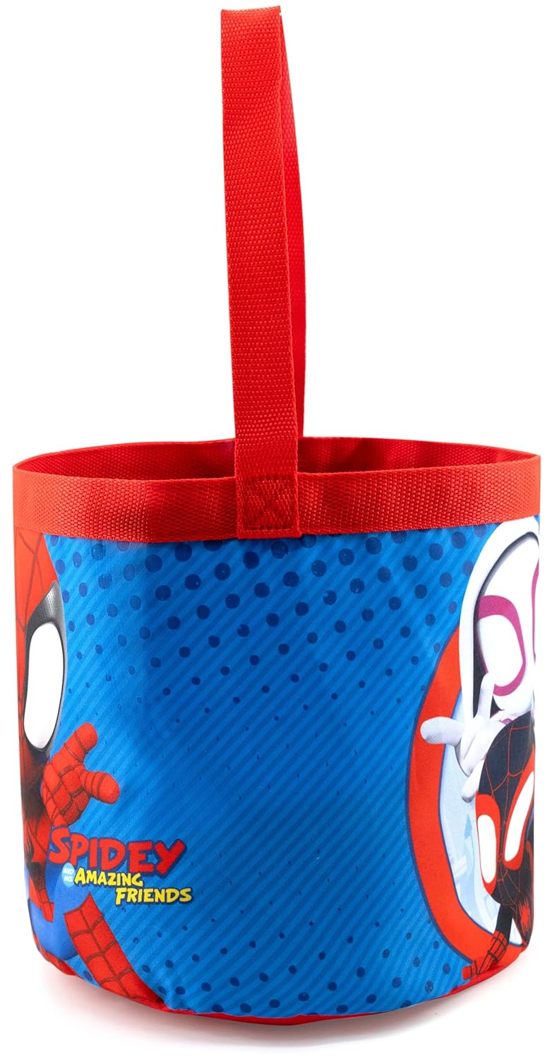 Fast Forward Marvel Spidey and His Amazing Friends Tote Bag for Kids | Collapsible Halloween Trick or Treat Bag, Candy Tote, and Reusable Easter Basket | Ages 3+ - Image 2